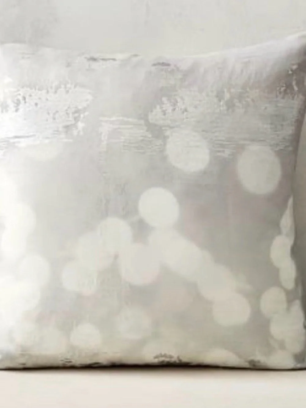 (3) West Elm Silver Gray Dot Pattern Accent Pillow